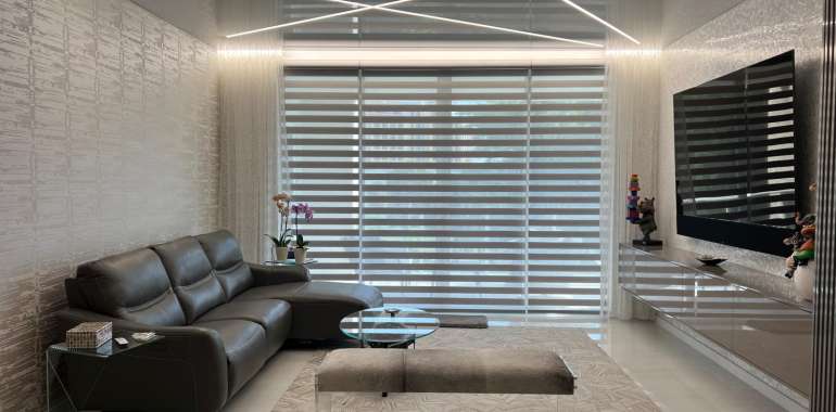 Why Zebra Shades Are Perfect for Modern Living Rooms | All Kinds of Blinds
